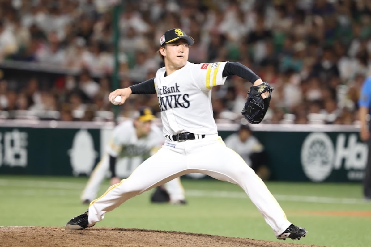 8月14日の楽天戦に登板した木村光【写真：栗木一考】