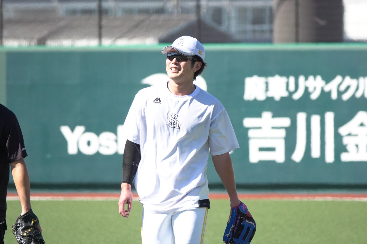 8日にタマスタ筑後で練習した川村友斗【写真：竹村岳】