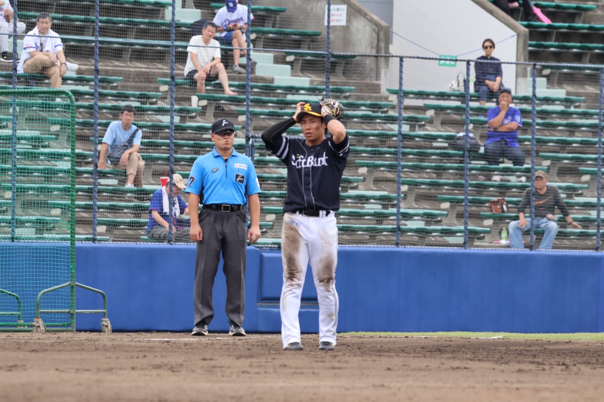 9月3日の中日戦に出場していた野村勇【写真：森大樹】